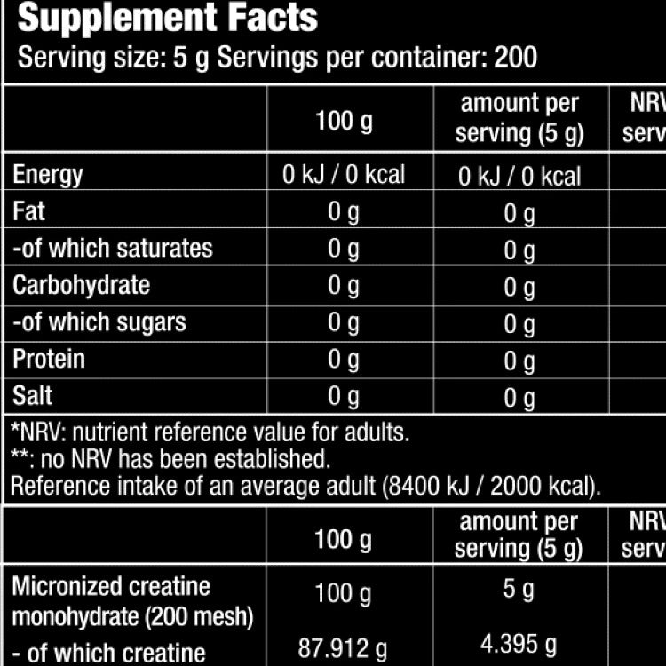 100%Creatine Monohydrate 300g