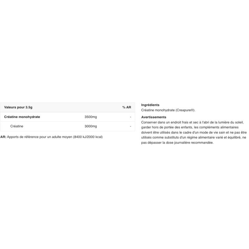 Creatine Monohydrate Creapure 500g Yam Nutrition