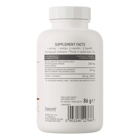 Marine Collagen + Hyaluronic Acid + Vitamin C 120 capsules